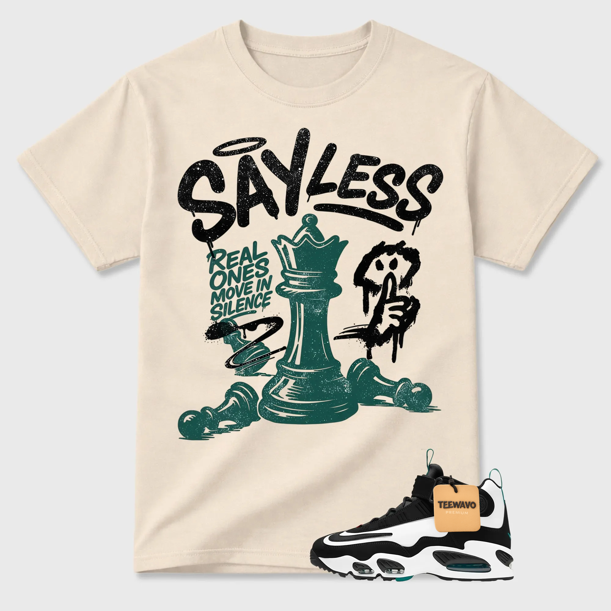 BLESSED! Shirt To Match Griffey Max 1 White and Fresh Water