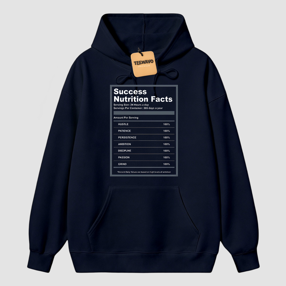A J 13 Flint Success Nutrition Facts Hoodie