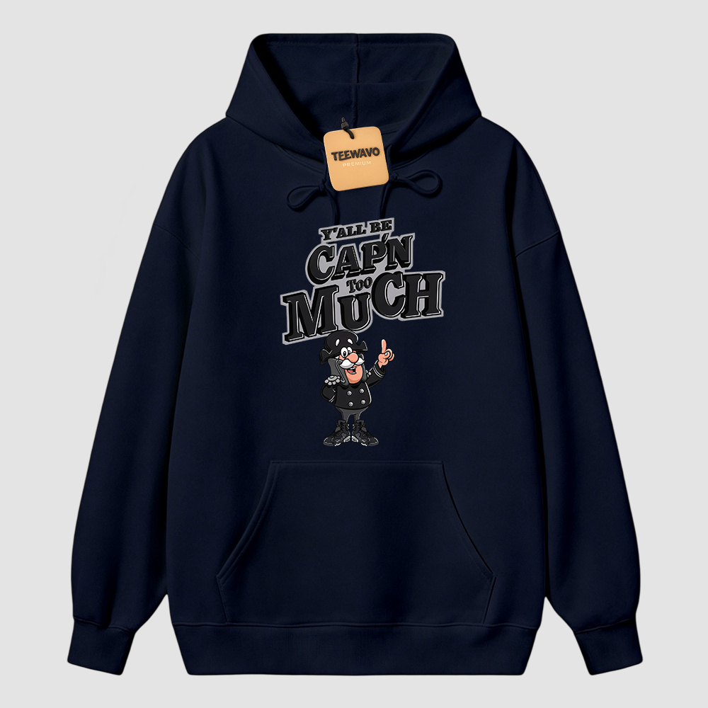 CAP'N MUCH! Hoodie To Match Retro 6 Cap And Gown