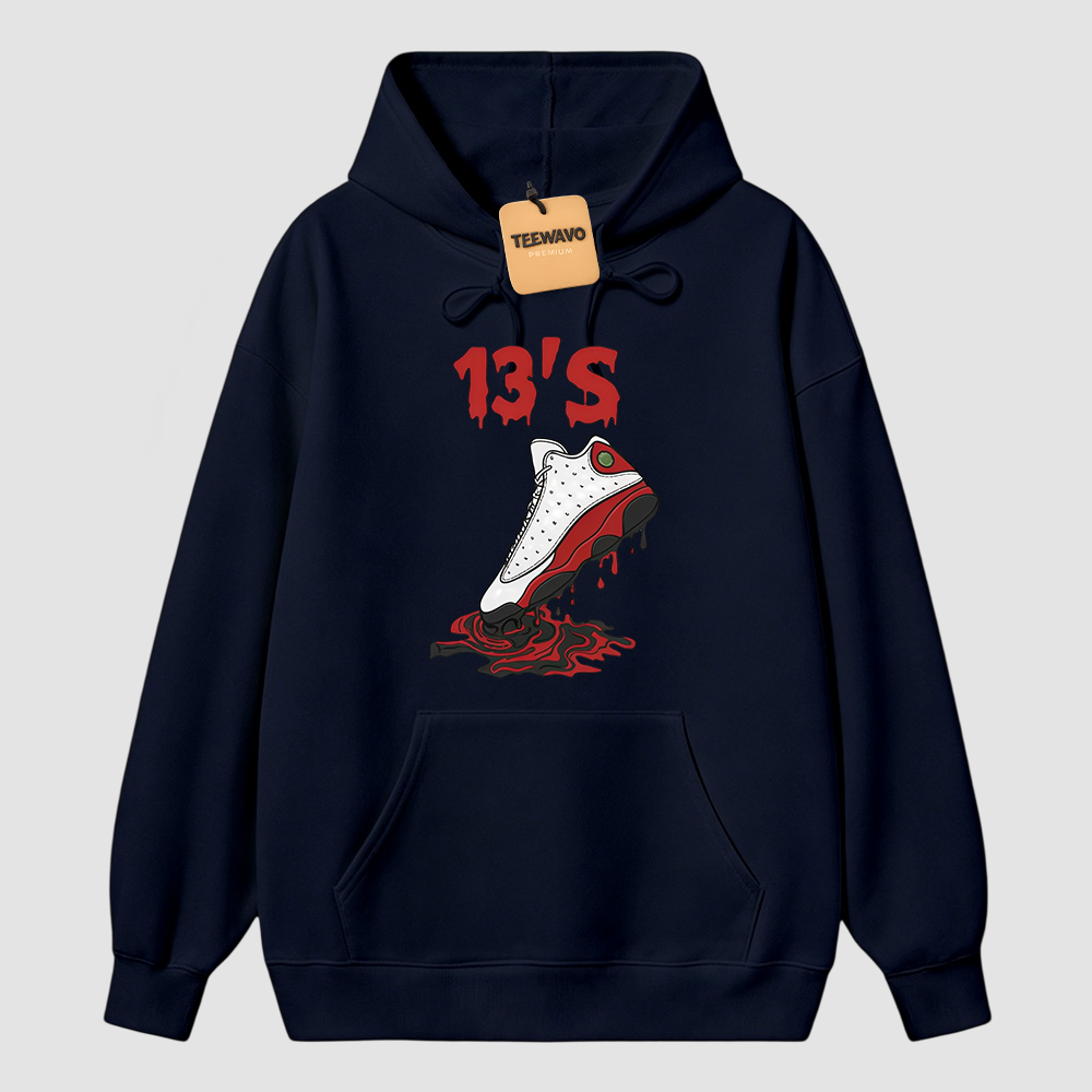 Dripping Shoe 13'S Hoodie Matching Joardan 13 OG Chicago Red/White