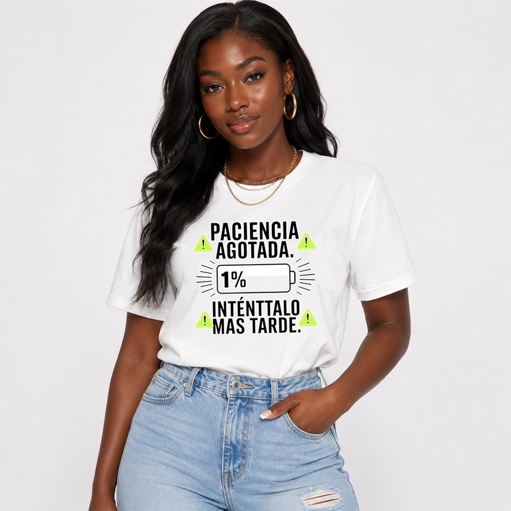 Paciencia Agotada Low Battery Spanish Quote Air Max 95 Casual Tee