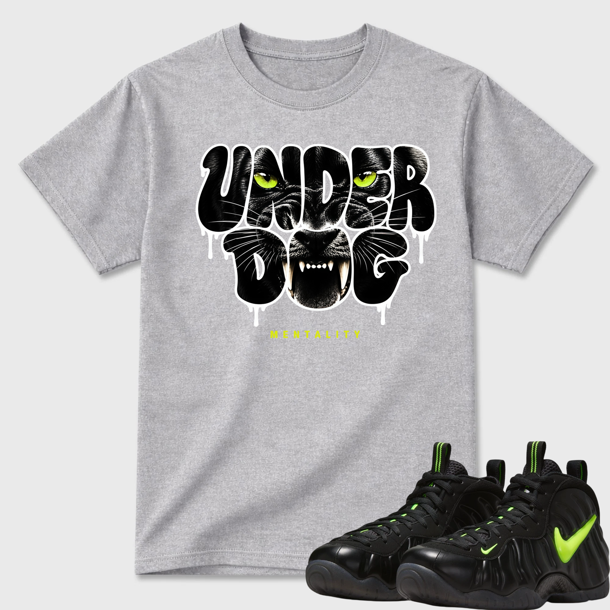 Under Dog Mentality  Sneaker Tees - Air Foamposite Pro Black
