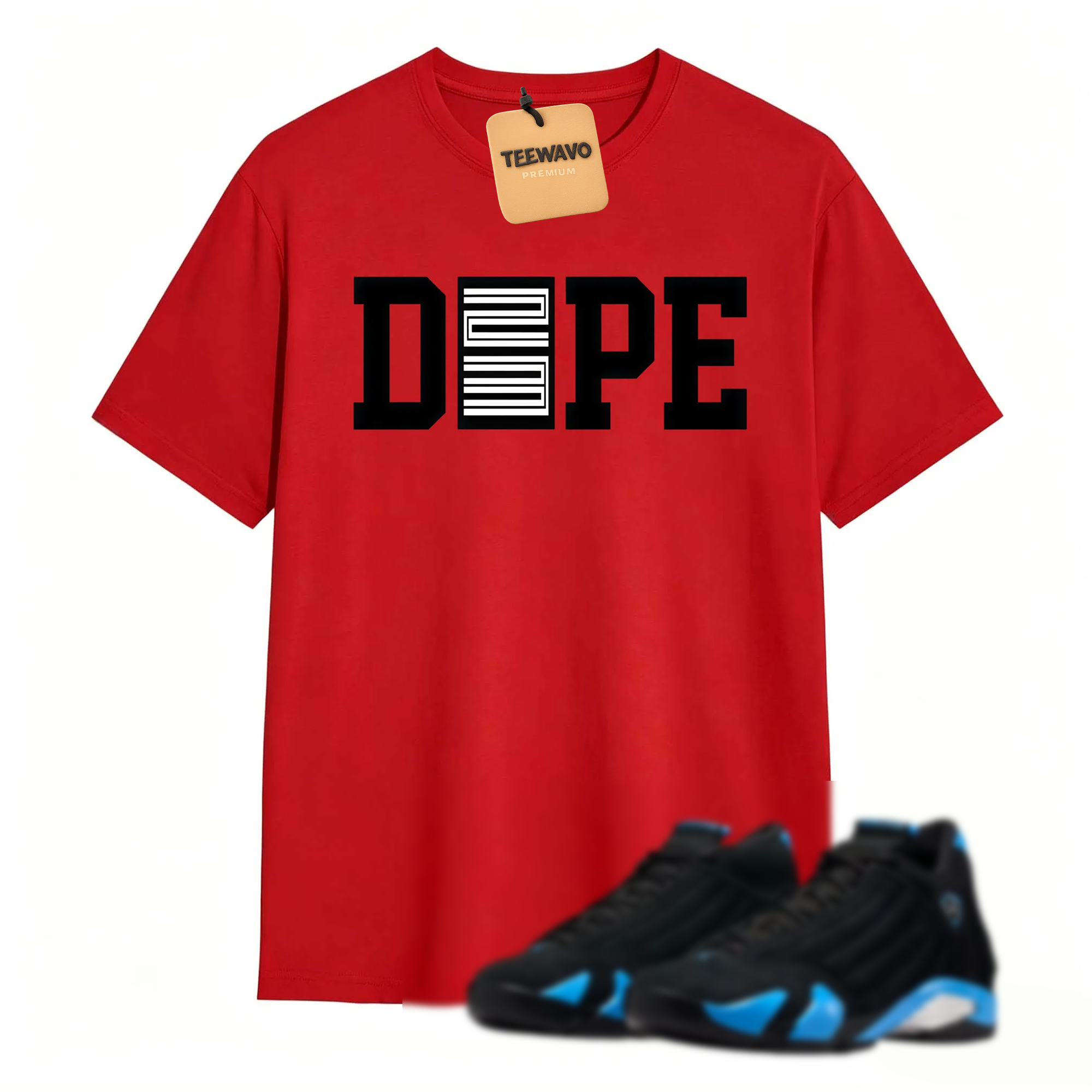 Dope 23  Sneaker Tees - AJD 14 University Blue