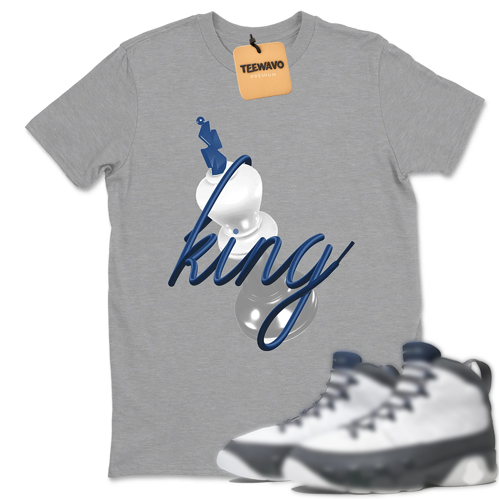 3D King  Sneaker Tees - AJD 9 Flint Grey