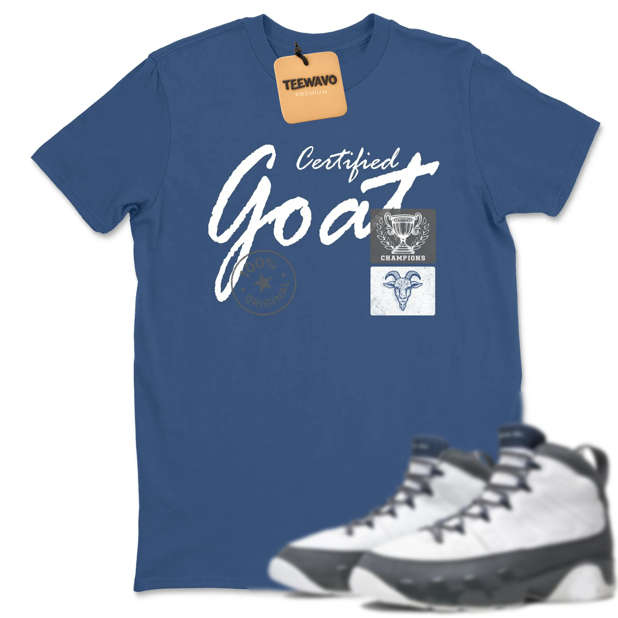 Certified Goat Sneaker Tees - AJ 9 Flint Grey