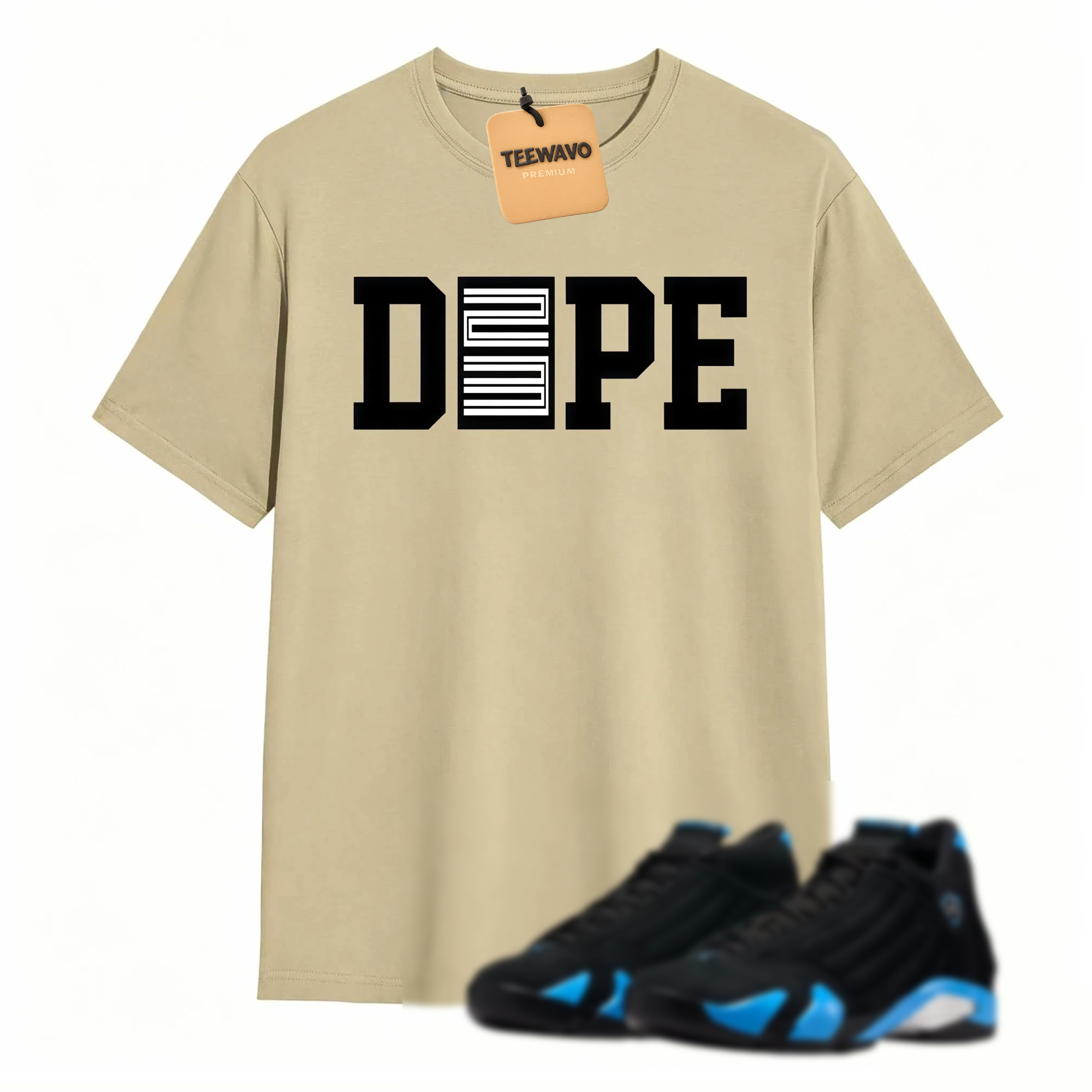 Dope 23  Sneaker Tees - AJD 14 University Blue