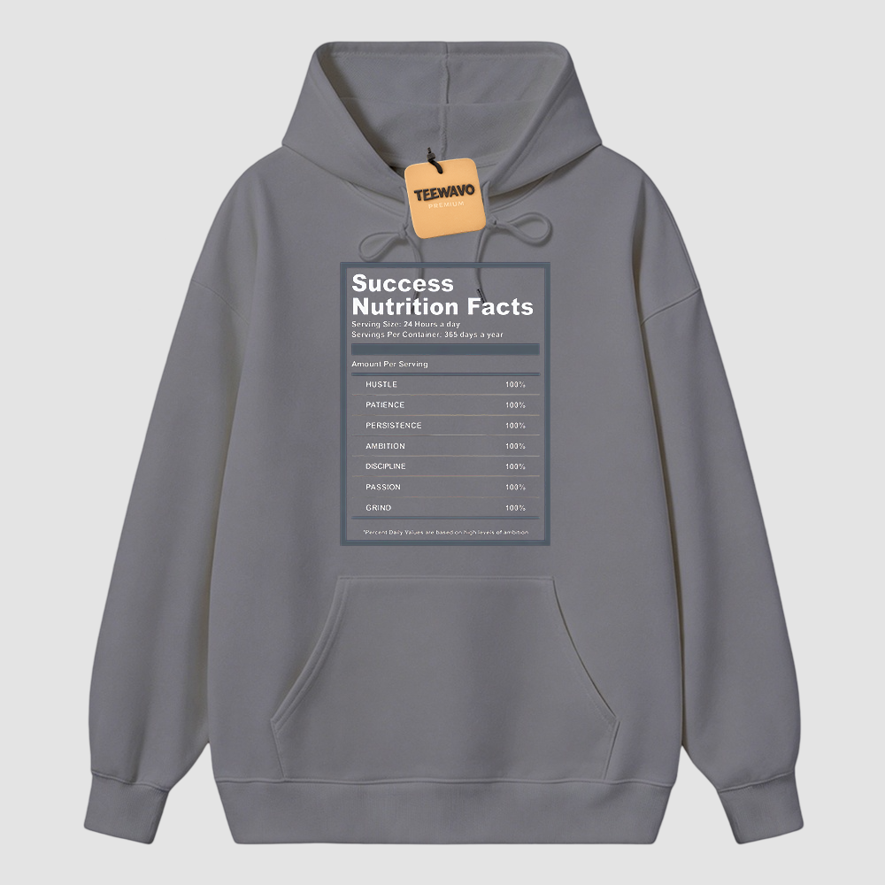 A J 13 Flint Success Nutrition Facts Hoodie