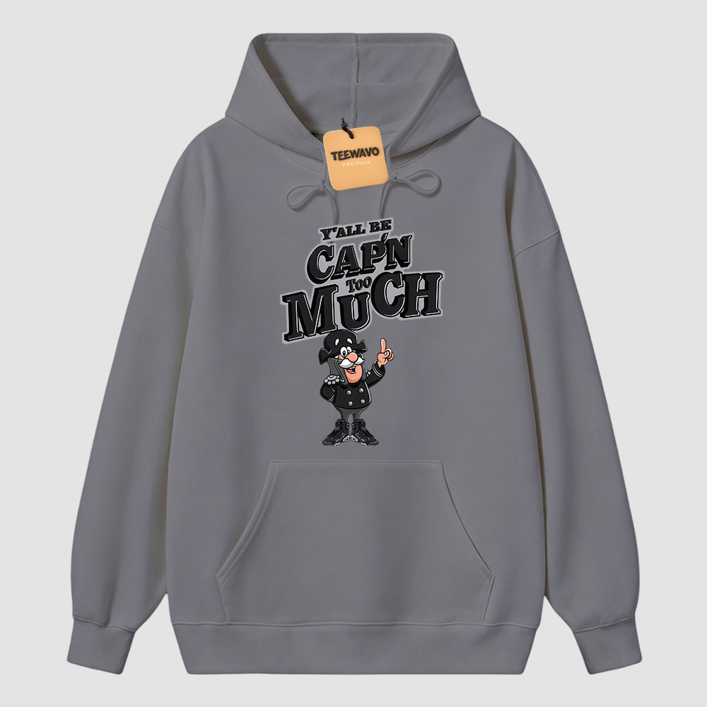 CAP'N MUCH! Hoodie To Match Retro 6 Cap And Gown