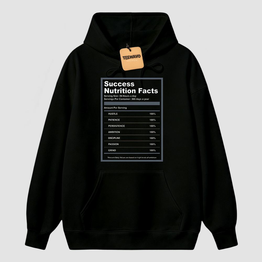 A J 13 Flint Success Nutrition Facts Hoodie