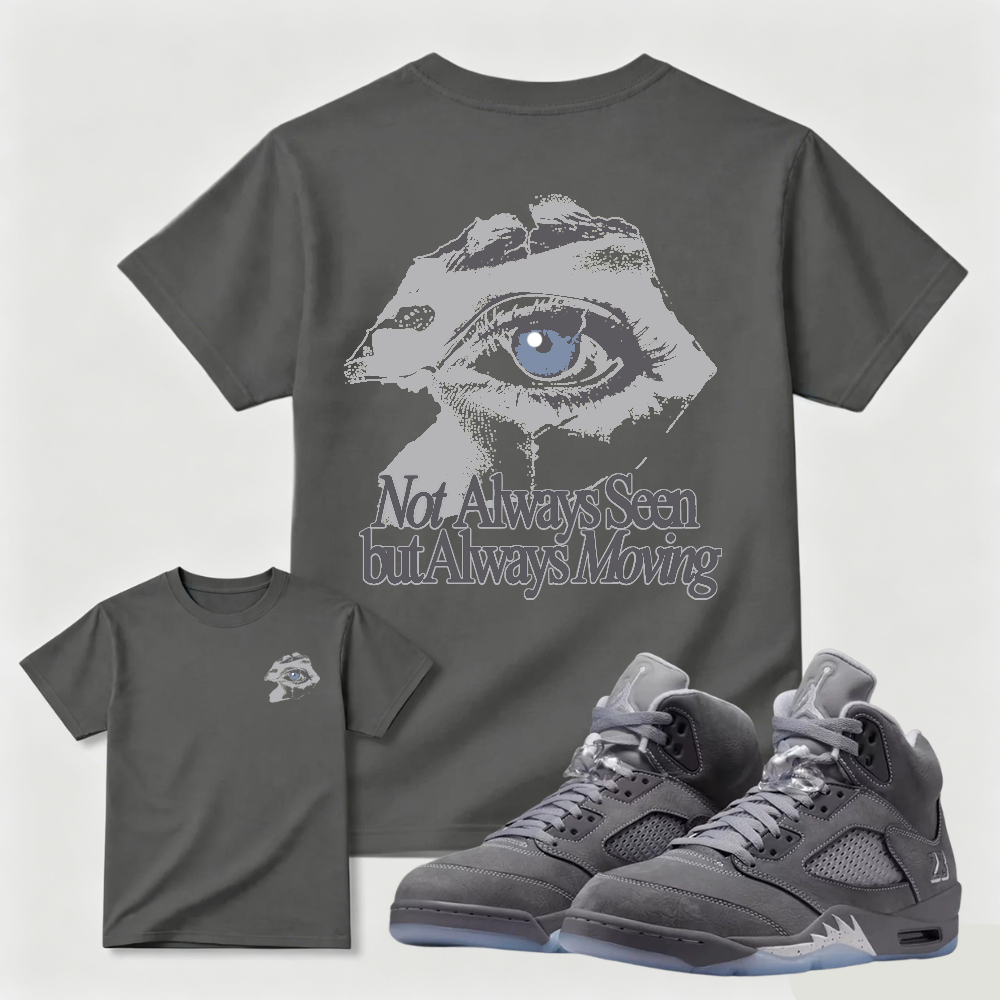 Always Moving Cool Grey AJ5 Matching Shirt