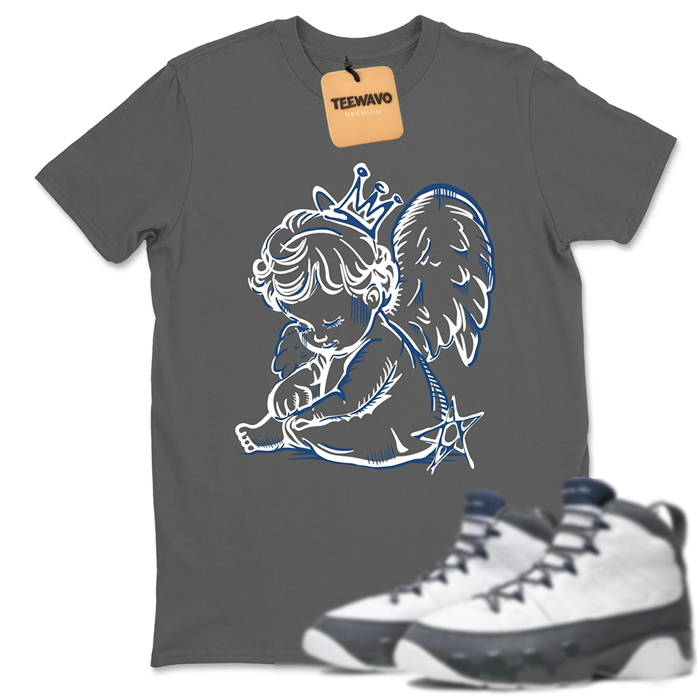 Neon Angel Sneaker Tees - AJD 9 Flint Grey