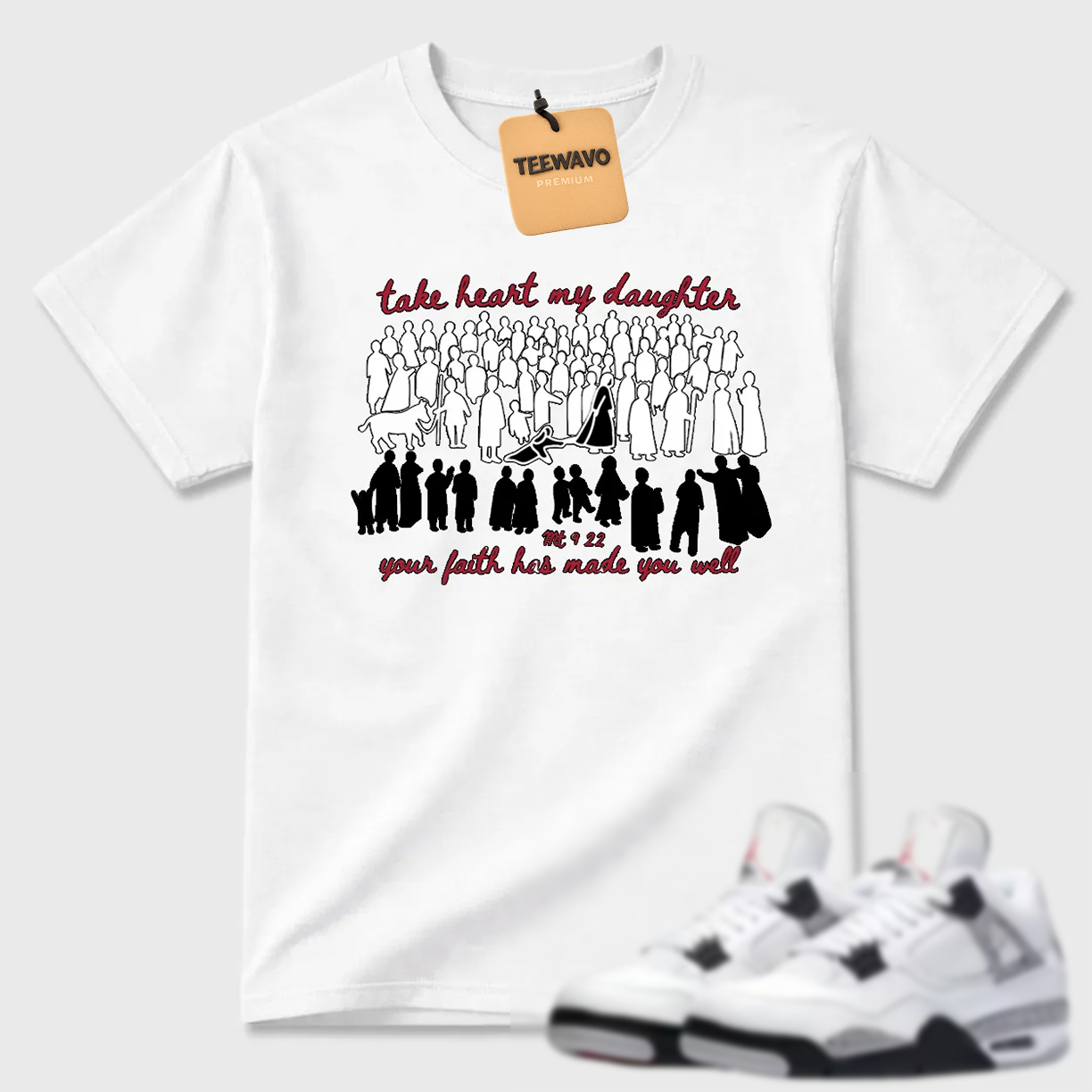 Take Heart My Daughter Religious AJD 4 Statement Tee