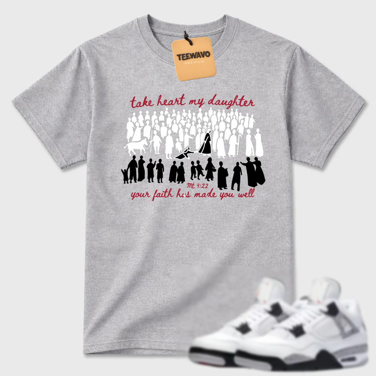 Take Heart My Daughter Religious AJD 4 Statement Tee