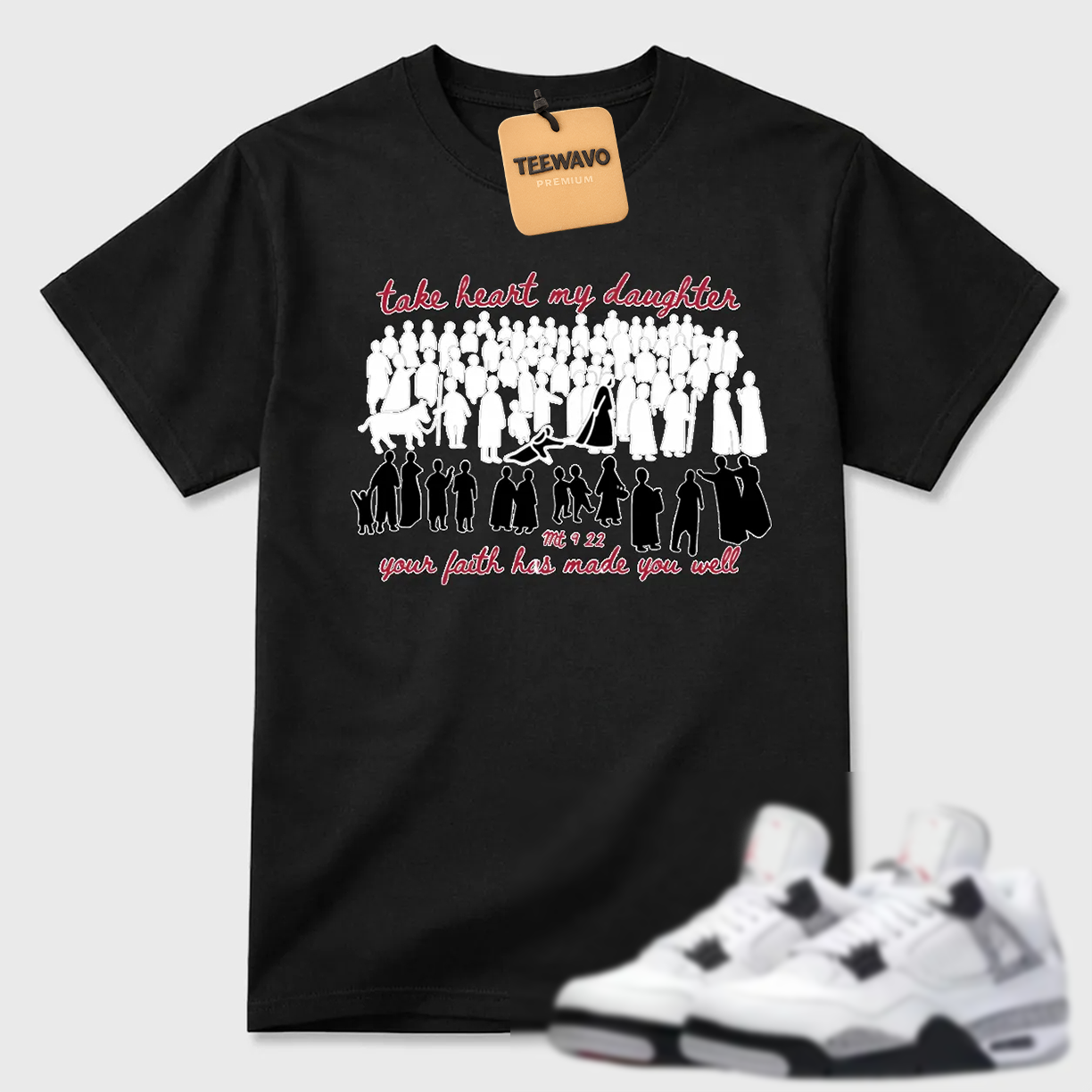 Take Heart My Daughter Religious AJD 4 Statement Tee