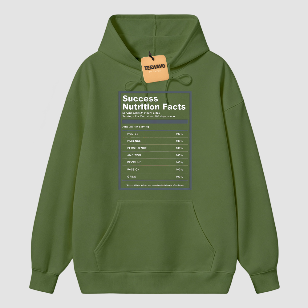 A J 13 Flint Success Nutrition Facts Hoodie