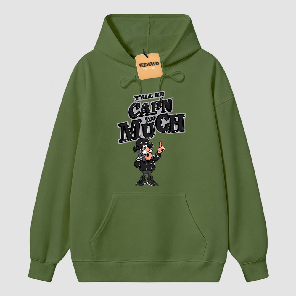 CAP'N MUCH! Hoodie To Match Retro 6 Cap And Gown