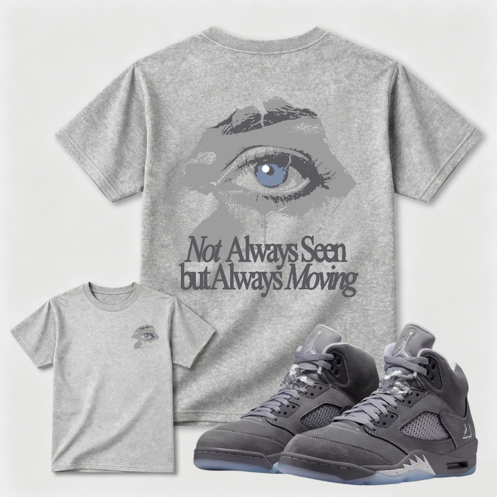 Always Moving Cool Grey AJ5 Matching Shirt