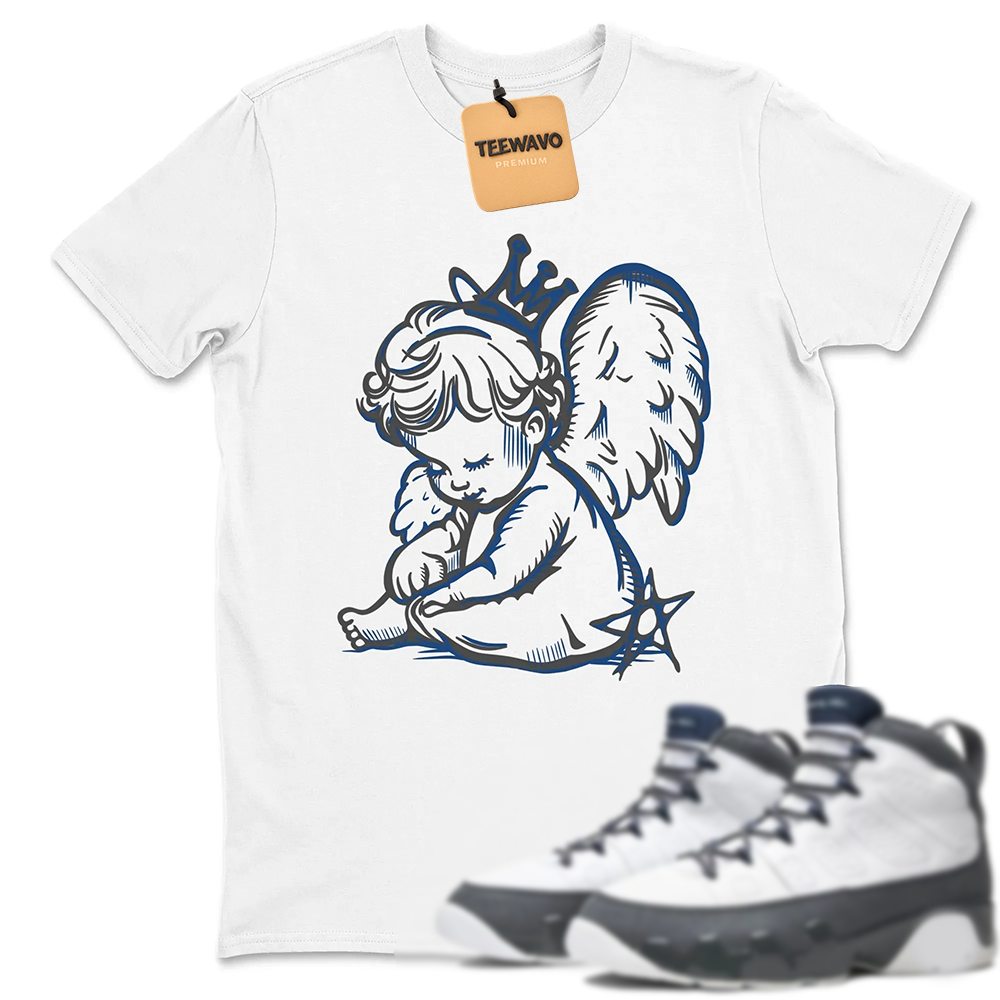 Neon Angel Sneaker Tees - AJD 9 Flint Grey