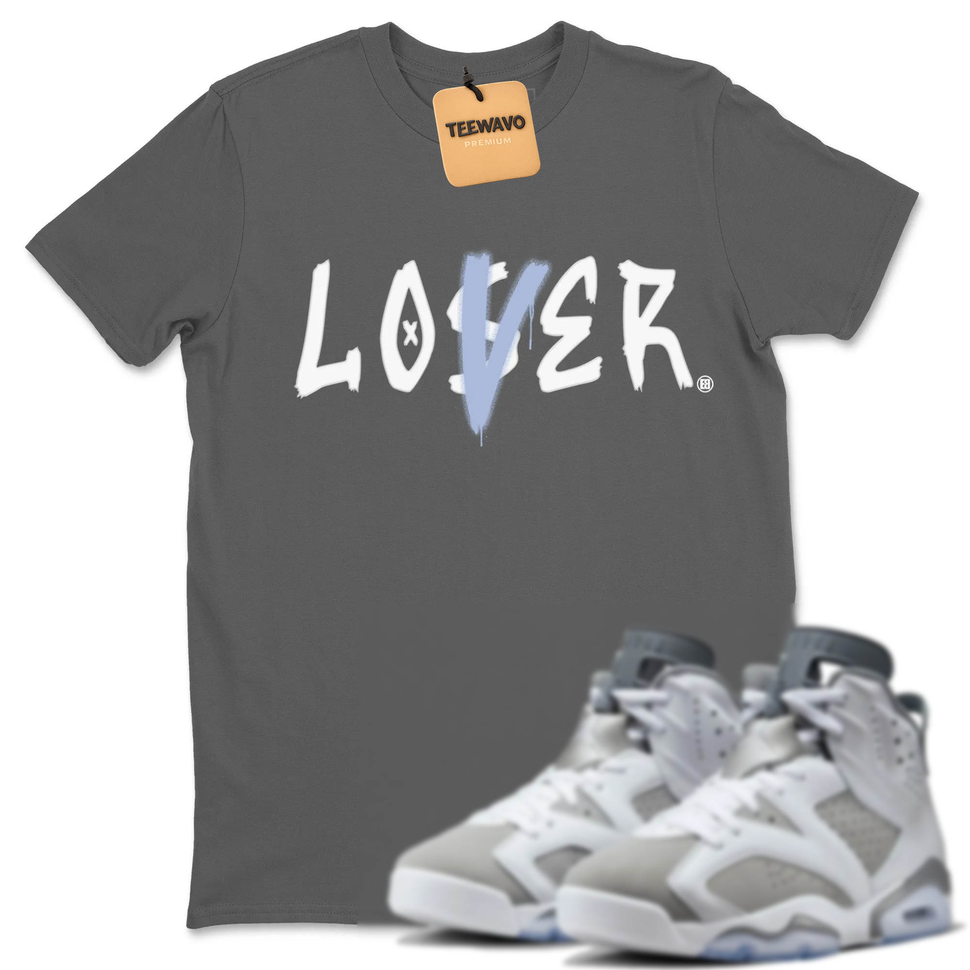 Loser Lover Unisex Tops - AJ 6 Cool Grey