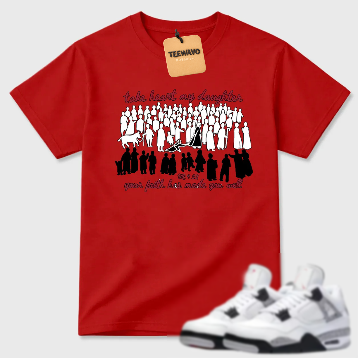 Take Heart My Daughter Religious AJD 4 Statement Tee