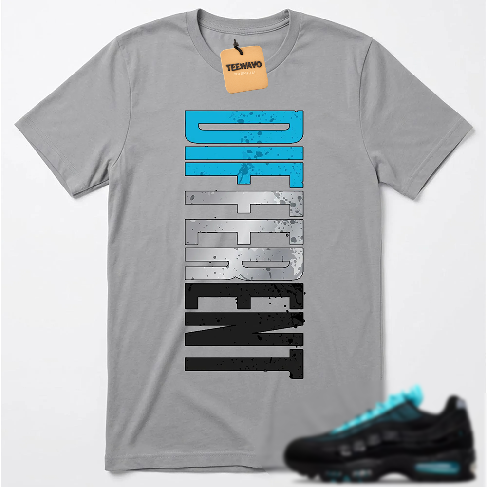 Teal Sneaker Matching Vertical Splat Letter Print Top