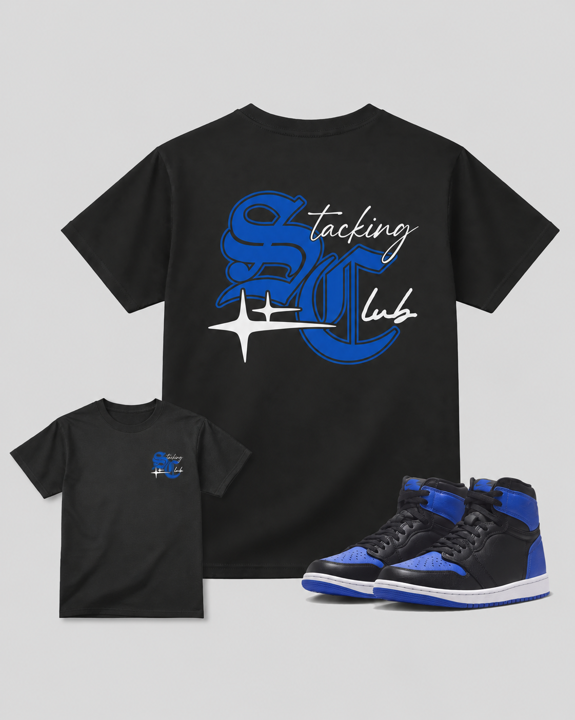 Stacking Club Star AJ 1 Royal Matching Graphic Tee