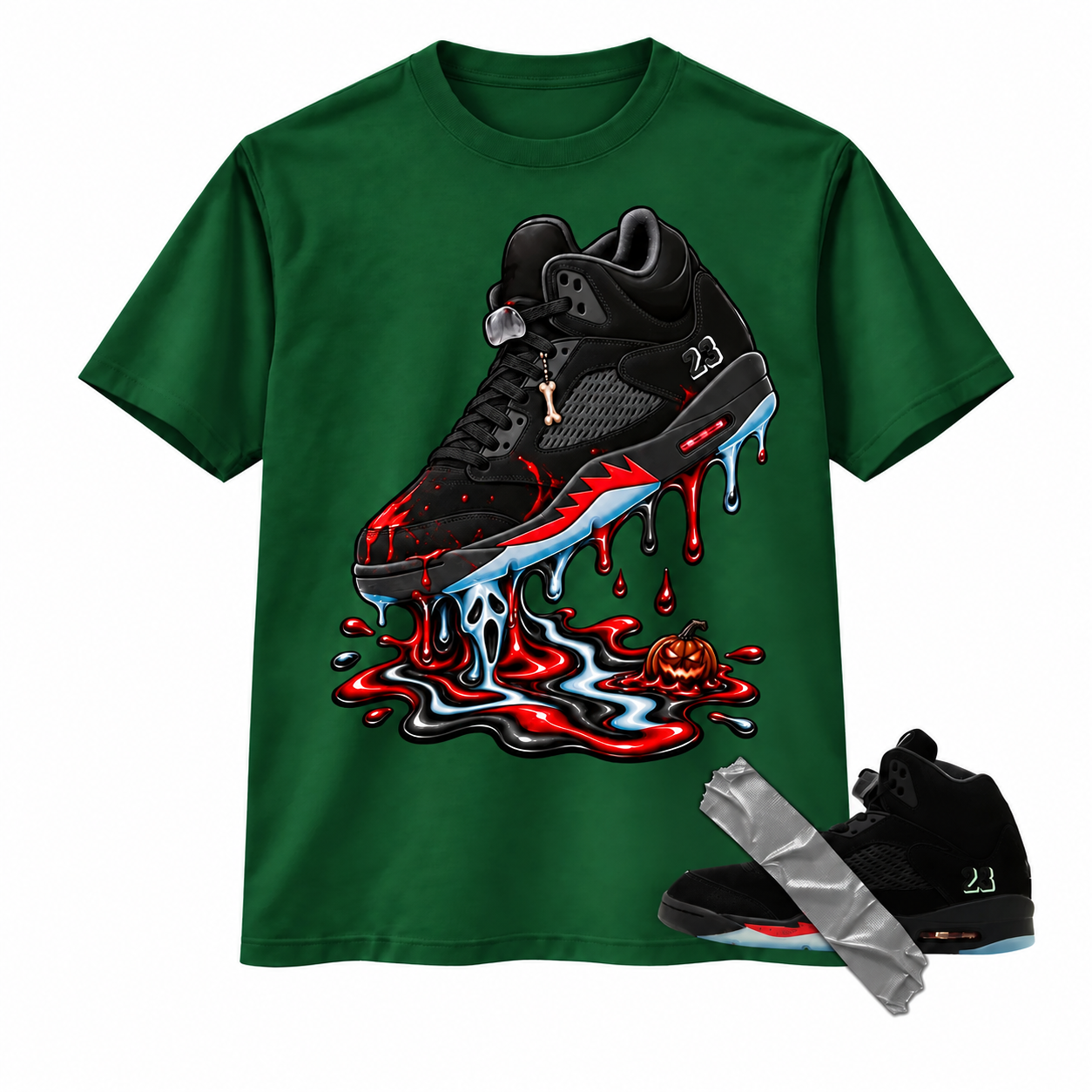 Dripping Shoe 5's Sneaker Shirt Black To Match 5 Halloween 2026 T Shirt