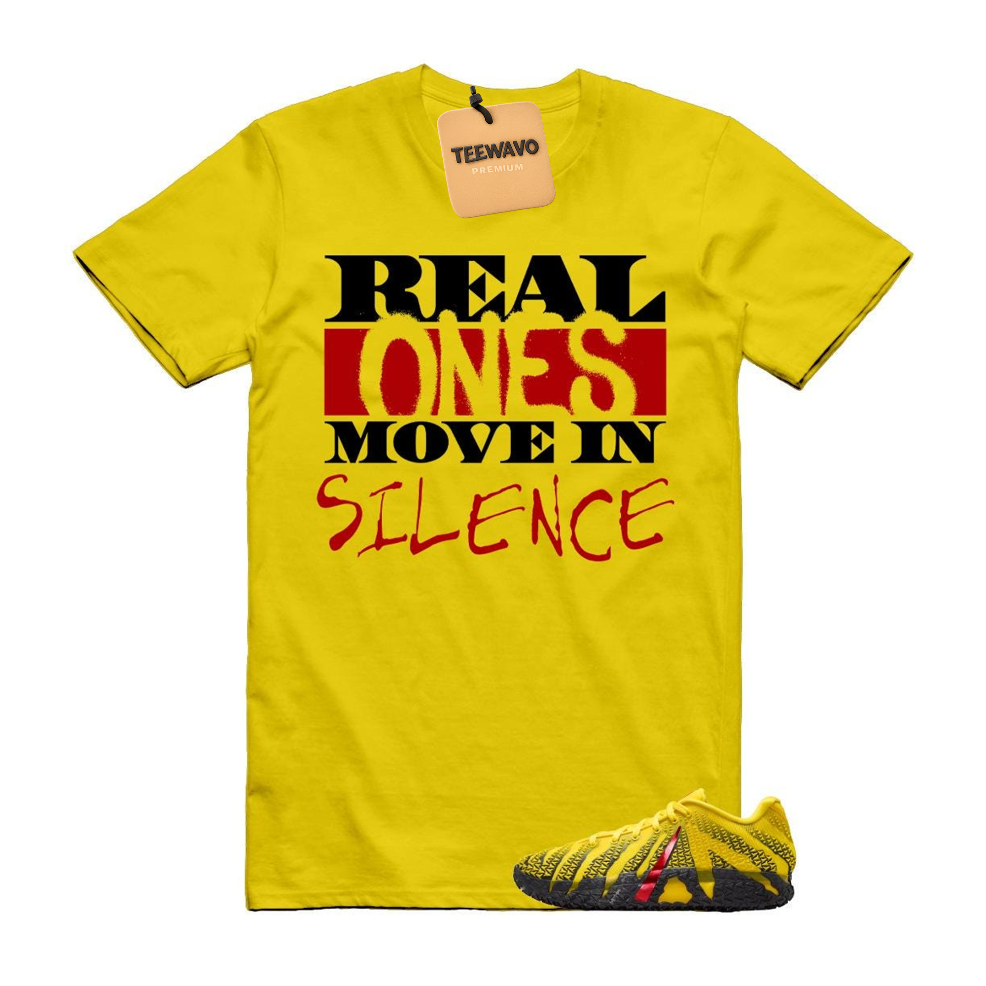 Real Ones Move In Silence Graphic Tee