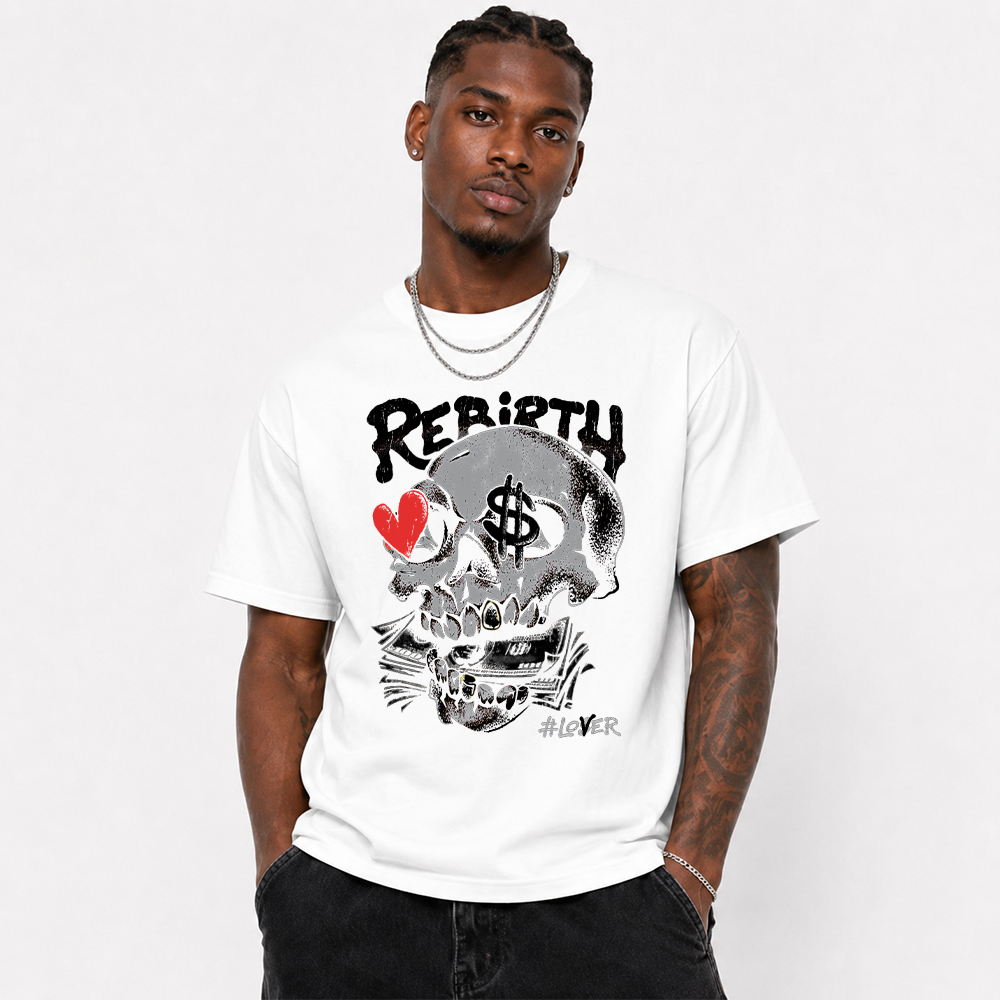Rebirth Skull Money Air Jordan 4 Graphic Tee