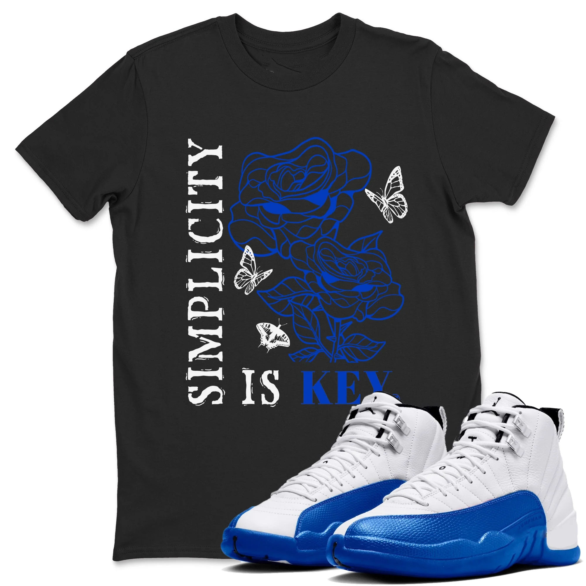 Simplicity Is Key TEEWAVO Sneaker Tees - Air Jordan 12 Blueberry