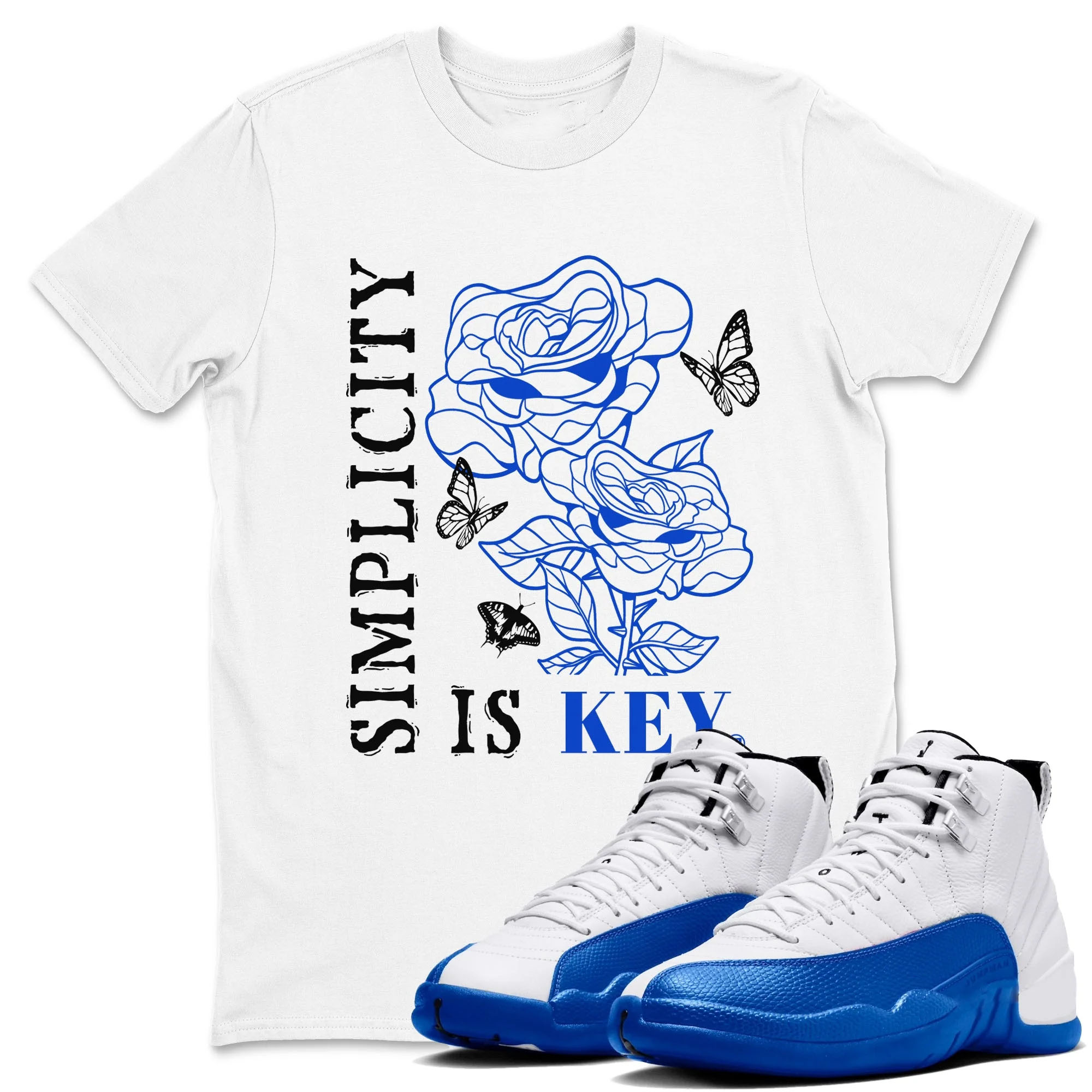 Simplicity Is Key TEEWAVO Sneaker Tees - Air Jordan 12 Blueberry