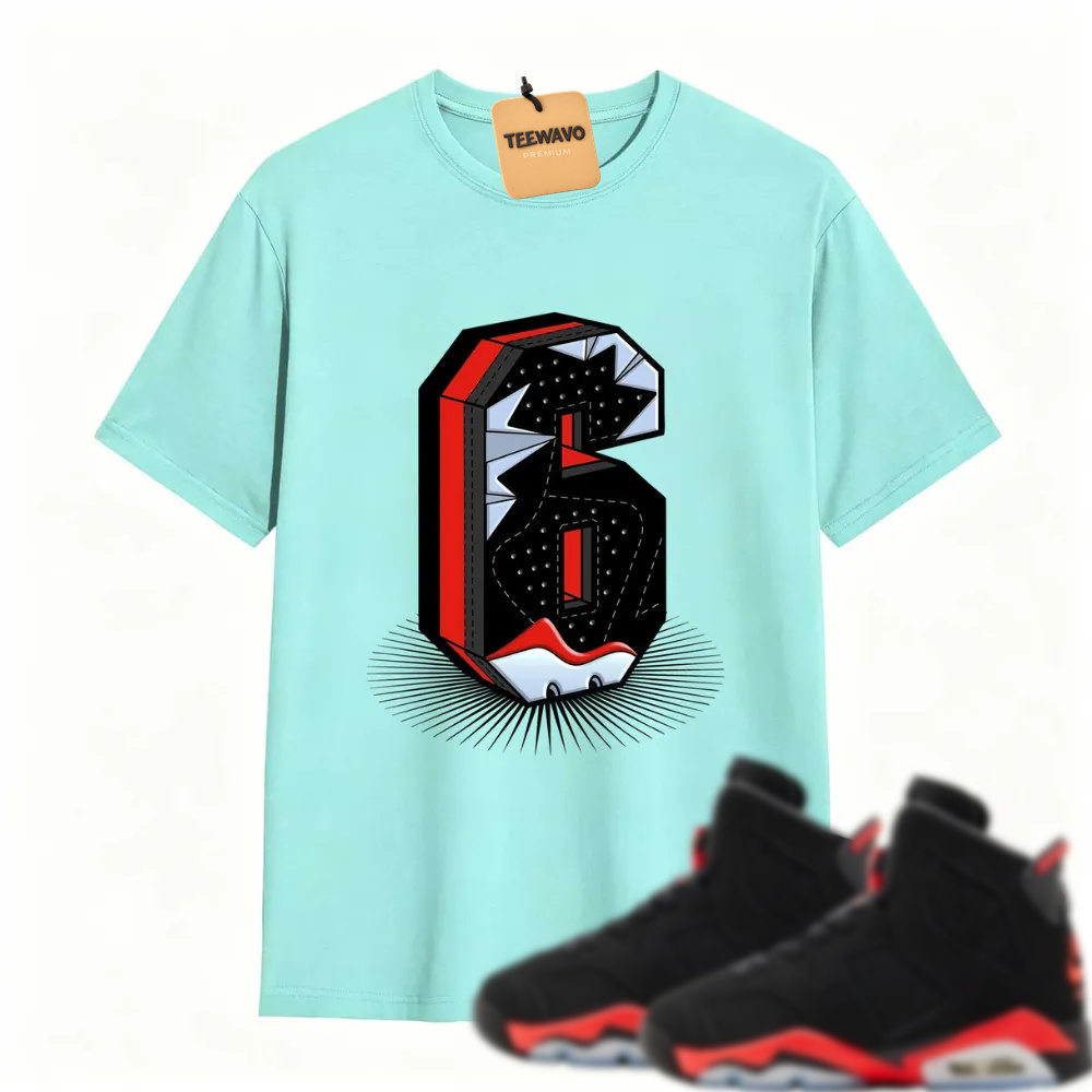 Number Statue TEEWAVO Sneaker Tees - Alr Joarden 6 Reverse Infrared