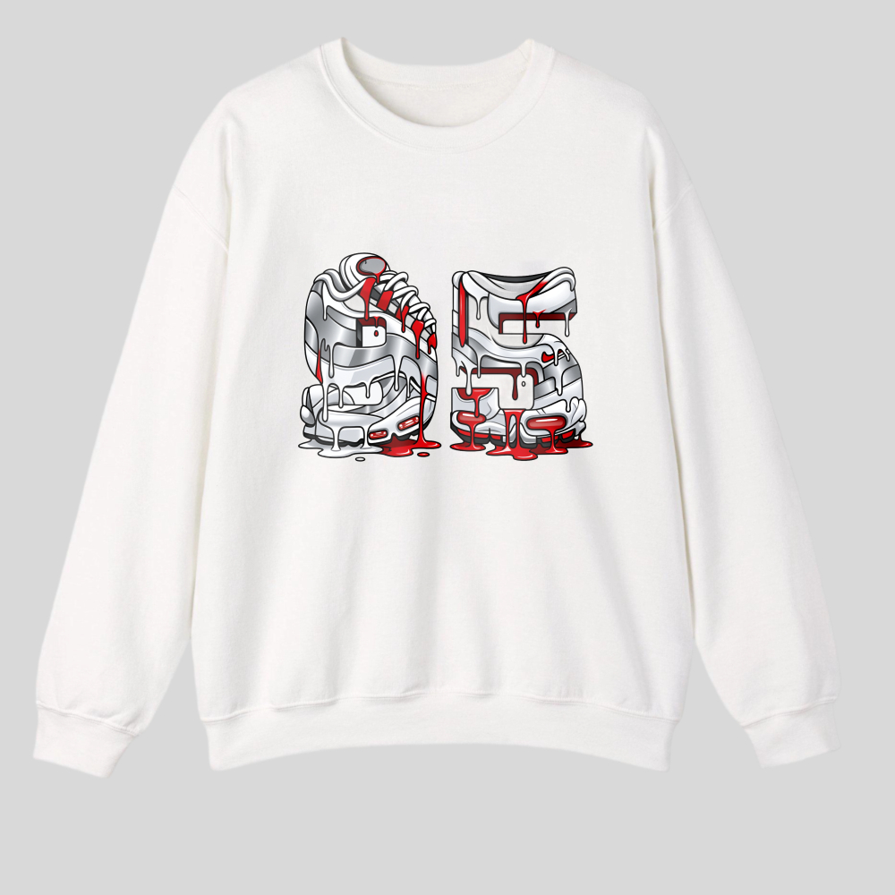Sneaker Design With Red And White Details tshirt 100% cotton