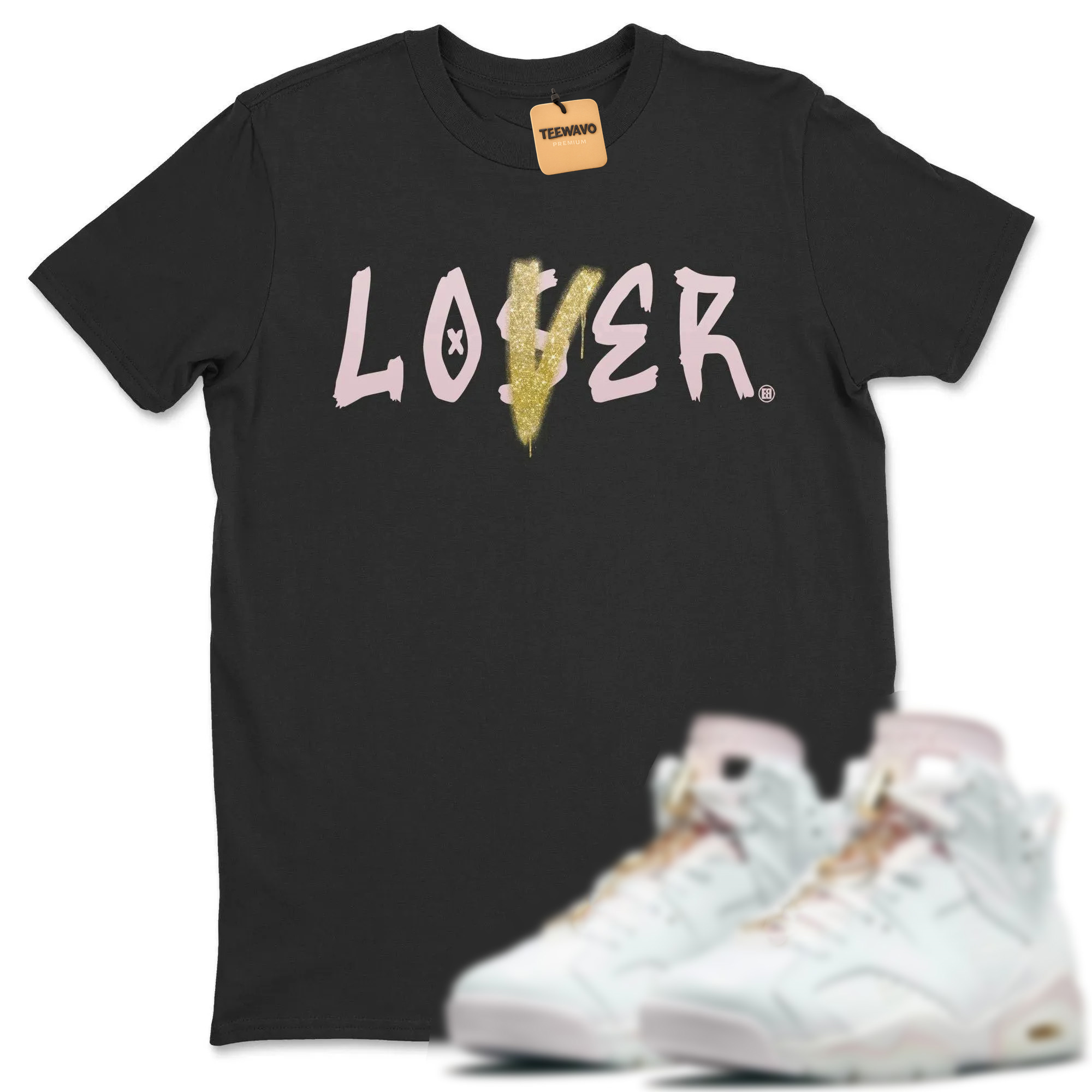 Loser Lover Unisex Tops - AJD 6 Gold Hoops