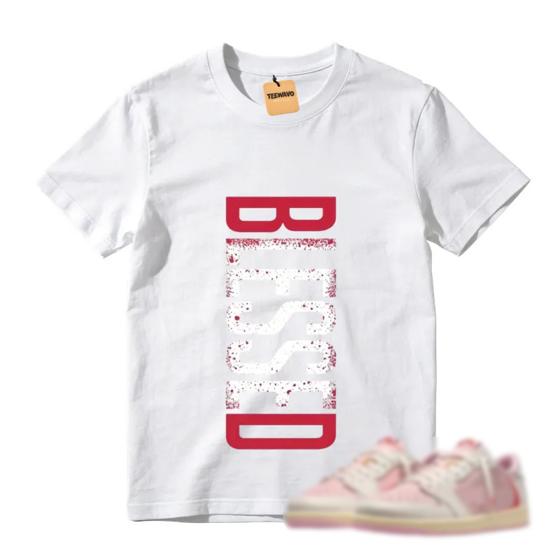 Blessed Shirt to Match Air Jordan 1 Low TS Tropical Pink – AJD1 Matching Graphic Tee
