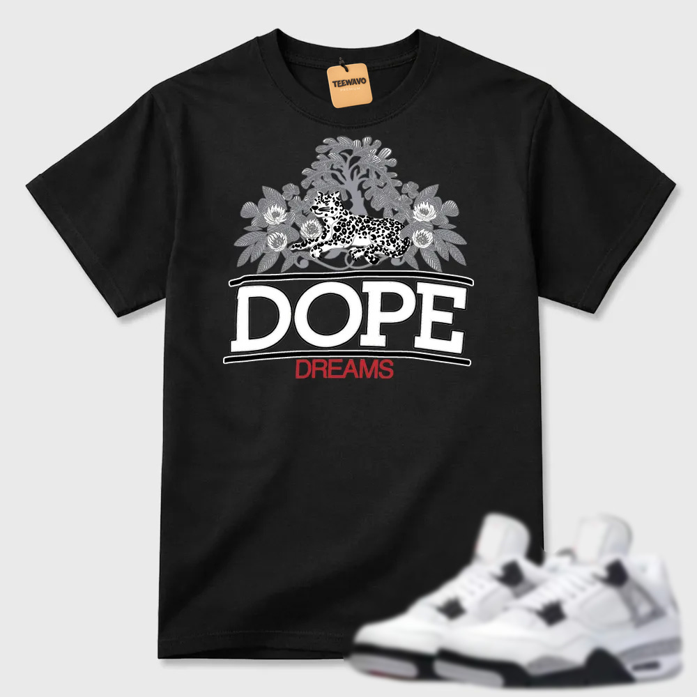 Dope Dreams T-shirt matched with sneakers-AJD 4