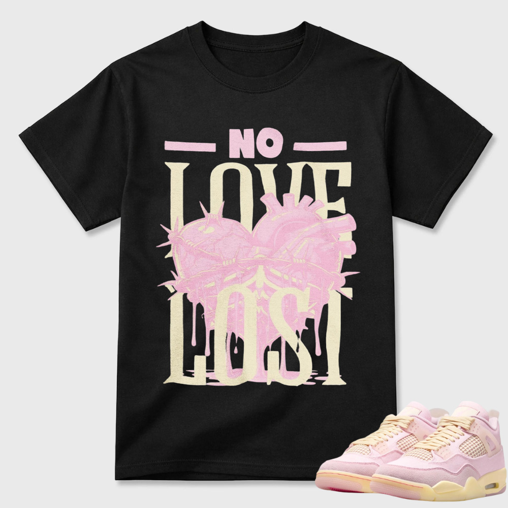 Loveless Sneaker Shirt White to Match Jordan 4 Iced Carmine