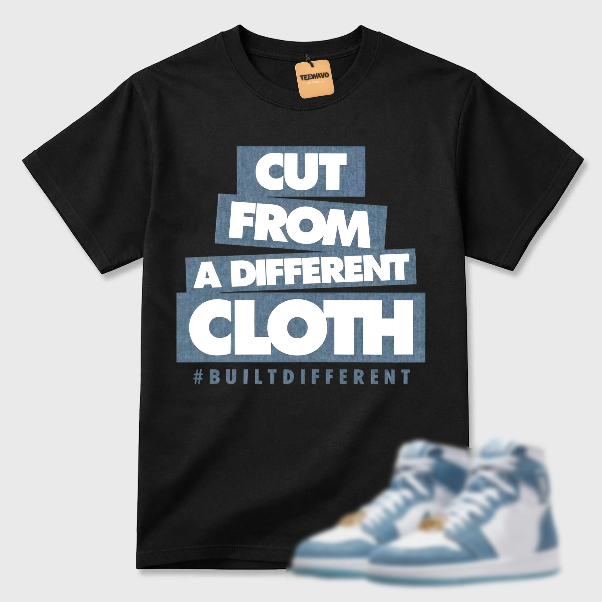 CLOTH T Shirt to match Joardan 1 High OG Denim Worn Blue Metallic Gold Chile Red