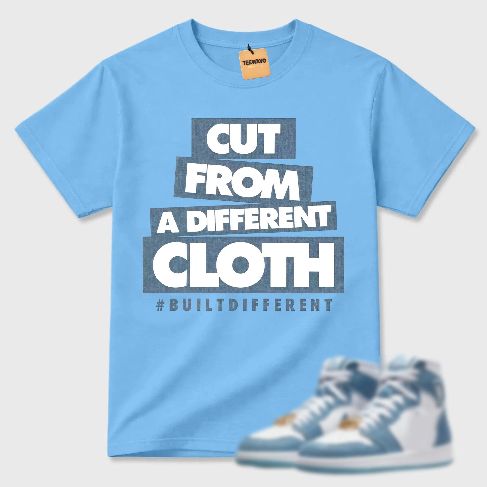 CLOTH T Shirt to match Joardan 1 High OG Denim Worn Blue Metallic Gold Chile Red
