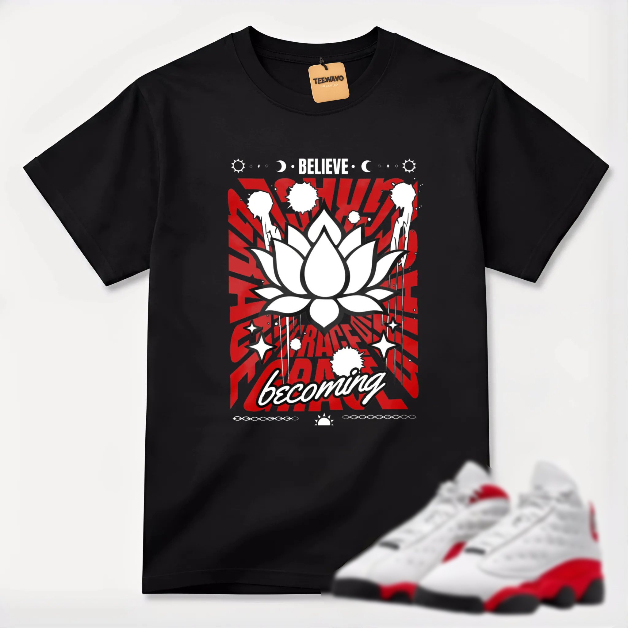 Sneaker Matching T-Shirt Air Joardan 13 Retro True Red 2026.
