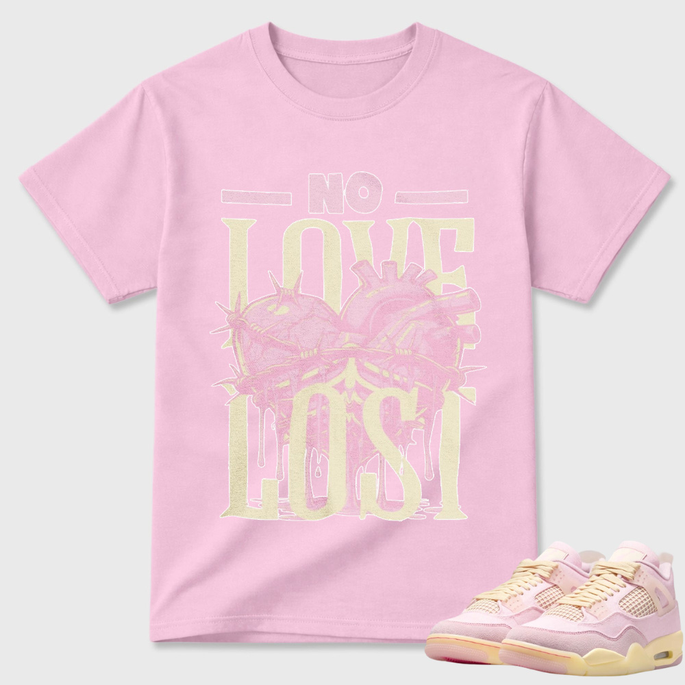 Loveless Sneaker Shirt White to Match Jordan 4 Iced Carmine