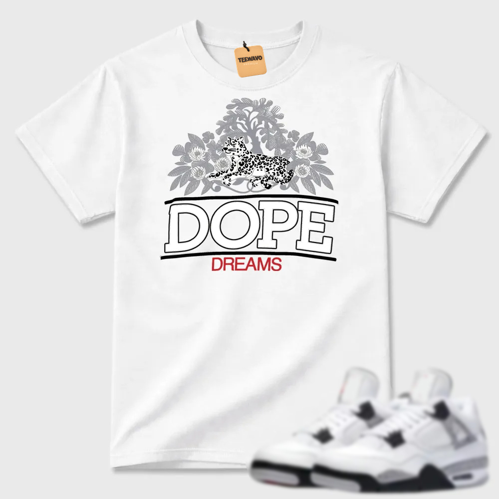 Dope Dreams T-shirt matched with sneakers-AJD 4
