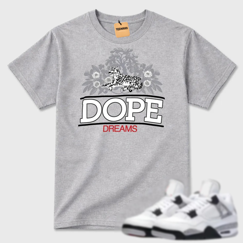 Dope Dreams T-shirt matched with sneakers-AJD 4