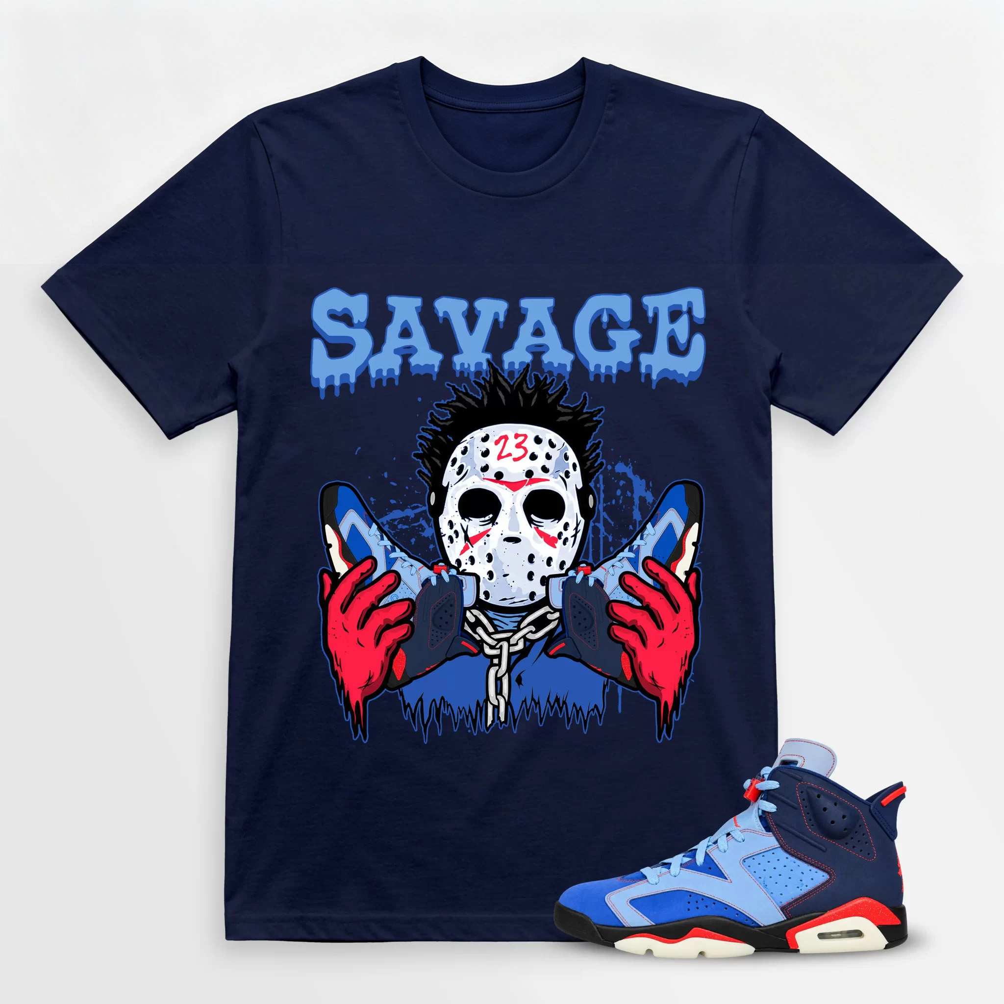 AJ 6 Awake NY Midnight Navy 2026 Shirt, Match 23 SAVAGE Shirt