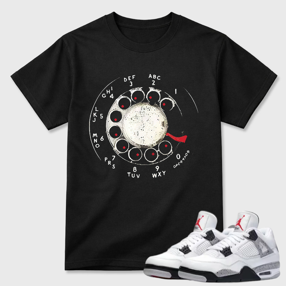 Rotary Phone Dial Air Jordan 4 Minimal Tee
