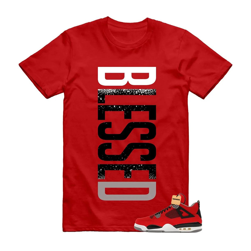 4 Toro Bravo Fire Red White Black Cement Grey 2026 T Shirt Match VERTBLS