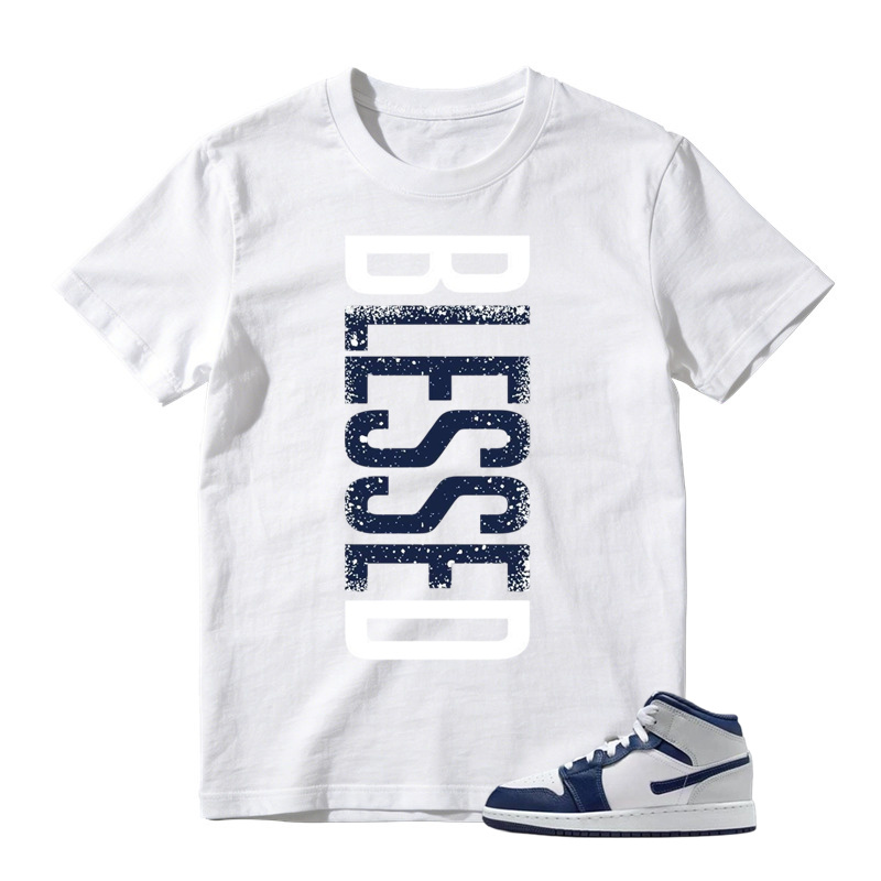 1 Light Smoke Grey Obsidian Midnight Navy Blue White  T Shirt Match VERTBLS