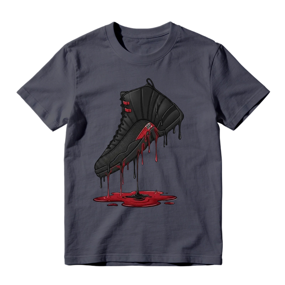 Dripping Shoe Shirt to Match AJD 12 Retro Bloodline