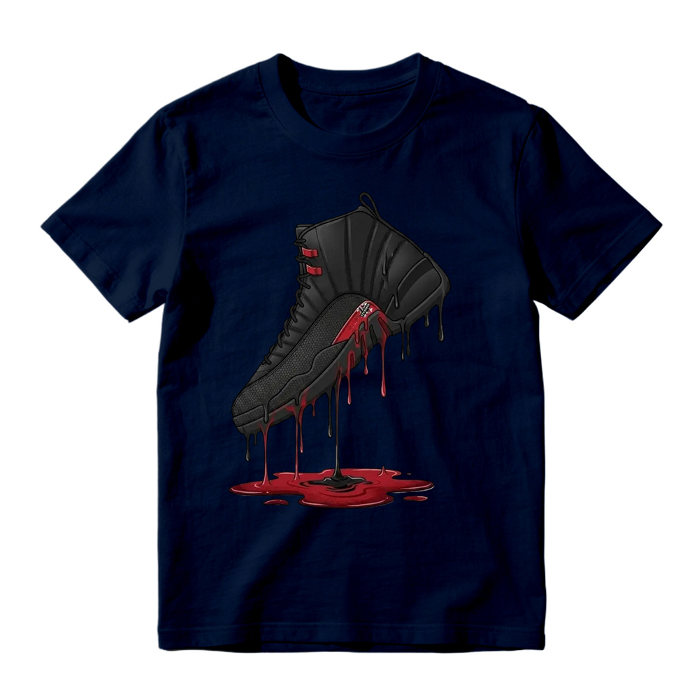 Dripping Shoe Shirt to Match AJD 12 Retro Bloodline