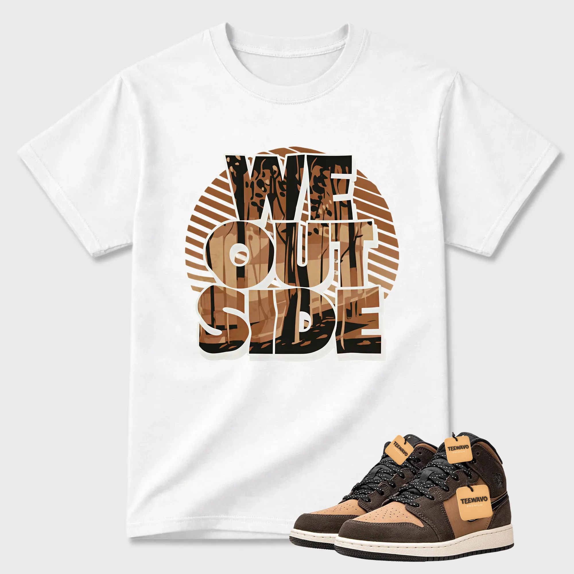 1s Dark Chocolate Shirt, AJD 1 Dark Chocolate Match Tee